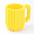 360ml Lego Compatible Cute Plastic White Coffee Mugs Cup Kids Outdoor Personalized Children Eco Friendly Creative