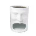 Creative Eating Cake Cup Face Breakfast Milk Mug Face Shape Ceramic Coffee Cup Face Toast Cartoon Children Office