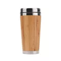 Upors 450ml Natural Bamboo Travel Mug With Lid Stainless Steel Coffee Cup Tumbler Bottles Beer Coffee Mug Tea