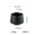 Kinglang Western Cups Retro Style Handmade 200ml Matte Ceramic Teacup Drinking Coffee Cups