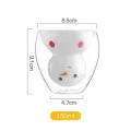 Glass Mugs Double Wall Glass Mug Bear Cat Dog Animal Glass Mug Coffee Cup Mug Cute Tea Milk Cup