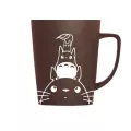 Xinchen Totoro Theme Milk Coffee Mugs With Cover And Spoon Pure Color Mugs Cup Kitchen Tool