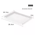 New White/black Rectangular Plastic Tray Anti-Slip Trays Bandejas Para Decora O De Festa Wood Durable Trays