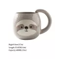 Sloth Ceramic 400ml Coffee Mug Novelty Coffee Tea Milk Mug For Women Girls Kids Lover Hot Cocoa