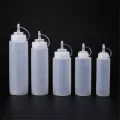 240ml/360ml/450ml/500ml Squeeze Condiment Bottles With Cap Lids Ketchup Mustard Hot Sauces Olive Oil Bottles Kitchen Accessories