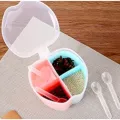 1pcs Three Or Four Grid Storage Seasoning Boxes Kitchen Condiment Box Spices Storage Box Detachable Container Canister