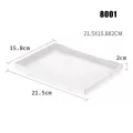 New White/black Rectangular Plastic Tray Anti-Slip Trays Bandejas Para Decora O De Festa Wood Durable Trays