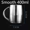 2 Styles Stainless Steel 304 Milk Cold Drinking Whisky Beer Cup Creative Egg Shape Coffee Mug