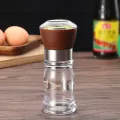 Seasoning Mill Bottle Manual Salt And Pepper Mill Jar Food Herb Grinders Container Spice Glass Bottles Adjustable Kitchen Gadget