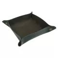25cm Foldable Storage Trays Home Decorative Dice Trays For Key Wallet Coin Pu Leather Trays Table Games Desk Storage Box