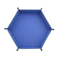 New Storage Tray Creative Hexagonal Pu Flannel Dice Plate Folding Storage Box Sieve Game Tray