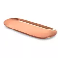 New Stainless Steel Oval Tray 23x9.5x1cm Multi-Color Metal Serving Tray For Food Aromatherapy Candle Tool Bathroom Kitchen D