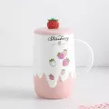 Ceramic Cute Avocado Coffee Mug Large Capacity Milk Mug With Spoon And Lid Creative Office Tea Cup Couple Water Cup Kawaii