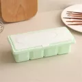 1set 4-Grid Polystyrene Seasoning Jar Storage Box Kitchen Spice Water Proof Powder Boxes Tools