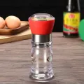 Manual Salt And Pepper Mill Seasoning Mill Bottle Food Herb Grinders Jar Container Spice Glass Bottles Adjustable Kitchen Gadget