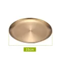 Stainless Steel Golden Plate Dessert Plate Western Food Plate Food Tray Opp Bags Need To Be Wrapped In Foam Three Sizes