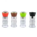Pepper Grinder Adjustable Pepper Mill Manual Grinder Bottle Transparent Seasoning Bottle Easy Operation Kitchen Accessories