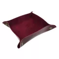 Foldable Storage Trays Square Dice Tray For Key Wallet Coin Organizer Home Office Desk Storage Sundries Box Bins Accessories