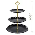 3 Tier Wedding Party Holiday Party Creative Fruit Plate Dessert Tray Candy Dishes Cake Rack Buffet Display Rack Home Decor Tray