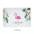 Nordic Flamingo Storage Tray Rectangle Fruit Dessert Drink Storage Tray Home Decoration Plate Creative Phnom Penh Jewelry Dish