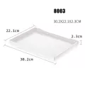 Big Serving Tray Rectangular Plastic Tray Food Serving Trays For Restaurant Home Hotel Storage Trays Durable