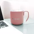 400ml Nordic Double Wall Stainless Steel Coffee Mug With Lid Metal Thermal Mug Tea Milk Drink Tea Cups