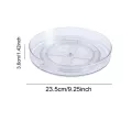 New 360 Rotation Cabinet Organizer Storage Spice Drink Cosmetic Storage Rack Pet Transparent Turntable For Kitchen Bathroom Room