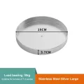 2pc 360 Stainless Steel Rotation Cabinet Storage Tray Spice Drink Cosmetic Organizer Plate Rack Turntable Holder Kitchen Tool