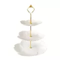 European-Style Three-Layer Fruit Plate For Wedding Banquet Dried Fruit Plate Afternoon Tea Cake Table Rack Storage For Kitchen