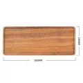Handmade Wood Lovesickness Wood Rectangular Oval Solid Wood Pan Fruit Dishes Saucer Tea Tray Dessert Dinner Plate Tableware