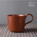 Japanese Retro Ceramic Coffee Cup And Saucer Set Creative Coffee Cup Afternoon Tea Office Mug Stoneware Coffee Cup