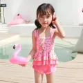 ชุดว่ายน้ำสำหรับเด็กผู้หญิง  ชุดว่ายน้ำครีมกันแดดชุดว่ายน้ำแห้งเร็ว