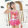 Siyingการ์ตูนน่ารักแฟชั่นเจ้าหญิงน้อยสาวชิ้นเดียวสลิงกระโปรงเด็กครีมกันแดดชุดว่ายน้ำเด็กแห้งเร็ว