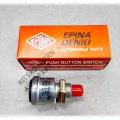Switch, press/switch, press the brand Epina Denki, red plastic head, 2 skewers, press-out