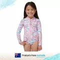 Piping Hot ชุดว่ายน้ำเด็กเล็ก หญิง วันพีช สี RAINBOW TIE DYE Piping Hot แบรนด์ชั้นนำจากออสเตรเลีย