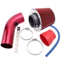 1pcs Alumimum 3'' 75mm Car Cold Air Intake System Turbo Induction Pipe Tubecone Air Filter Air Intake Filter Aluminum Tube Kit