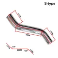 Universal Cold Air Intake Tube 76mm 3inch Aluminum Pipe For Racing Car Intercooler High Power 0/45/90/180 Degrees L S Type