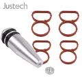 Justech For Bmw N47 Intake Swirl Flap Delete Blank Plug Bung Metal With Manifold Gaskets 11618507239 11617801438