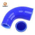 Possbay 38-76mm 1.5'' To 3.3'' 90 Degree Car Elbow Silicone Hose Reducer Coupler Blue Adjustable Turbo Pipe Hose