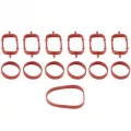 4pcs/6pcs Red Rubber Intake Manifold Gaskets Inlet Sealed Repair Kit For Bmw E38 E39 E46 E53 E60 E61 E65 E70 E71 E83 E87 E90 E91