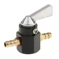 2 Pieces Redblack 6mm 1/4'' Inline Fuel Oil Shut Off Valve Switch For Motorcycles
