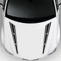 Racing Car Stickers Sport Vinyl Decals Hood 2pcs Stripe Graphics Bonnet Replacement