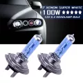 12v Headlights Lamp 100w Halogen Replacement Parts Set Car Auto 2pcs White