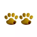 4 ชิ้นรถสติกเกอร์ออกแบบเย็นตีน 3D สัตว์สุนัขแมวหมีเท้าพิมพ์รอยเท้ารูปลอกสติกเกอร์รถเงินทองประดับยนต์