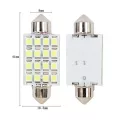 4pcs  Festoon 31/36/39 41mm 16smd Car Led Reading License Plate Ceiling Light Bulbs Interior Dome Festoon Lamp Auto Roof White