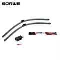 SORWE ที่ปัดน้ำฝนพิเศษสำหรับBenz GLA 24 นิ้ว และ 19 นิ้ว แพ๊กคู่ 2ใบ  WIPER BLADE ยางใหม่ล่าสุด ปัดเงียบ เรียบ สะอาด