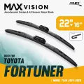 ใบปัดน้ำฝน 3D® MAX VISION | TOYOTA - FORTUNER | 2015 - 2020