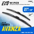 ใบปัดน้ำฝน 3D®  ECO VISION | TOYOTA - AVANZA | 2012 - 2019