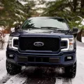 2019-Ford Raptor F150 ชุดติดตั้งเพิ่มไฟหน้าฟังก์ชั่นสีคู่รูปตัว C ขนาดใหญ่ติดตั้งแบบไม่ทำลาย