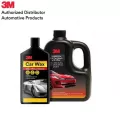 3M ชุดดูแลรถยนต์ 3M แชมพูล้างรถ สูตรผสมแวกซ์ และ 3M car wax ครีมแว๊กซ์ เคลือบเงา